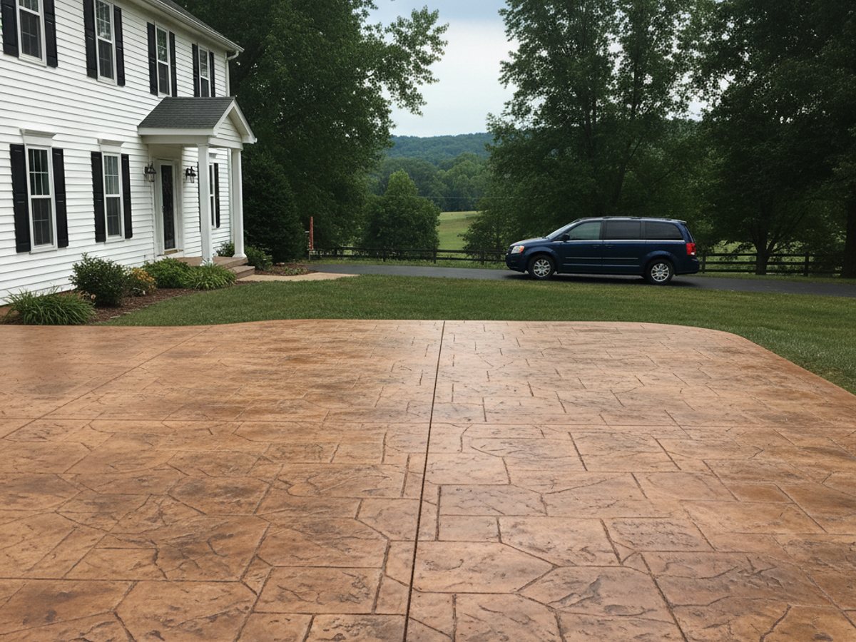 Spectrum Concrete Inc crew at work on a home in Bethlehem, PA